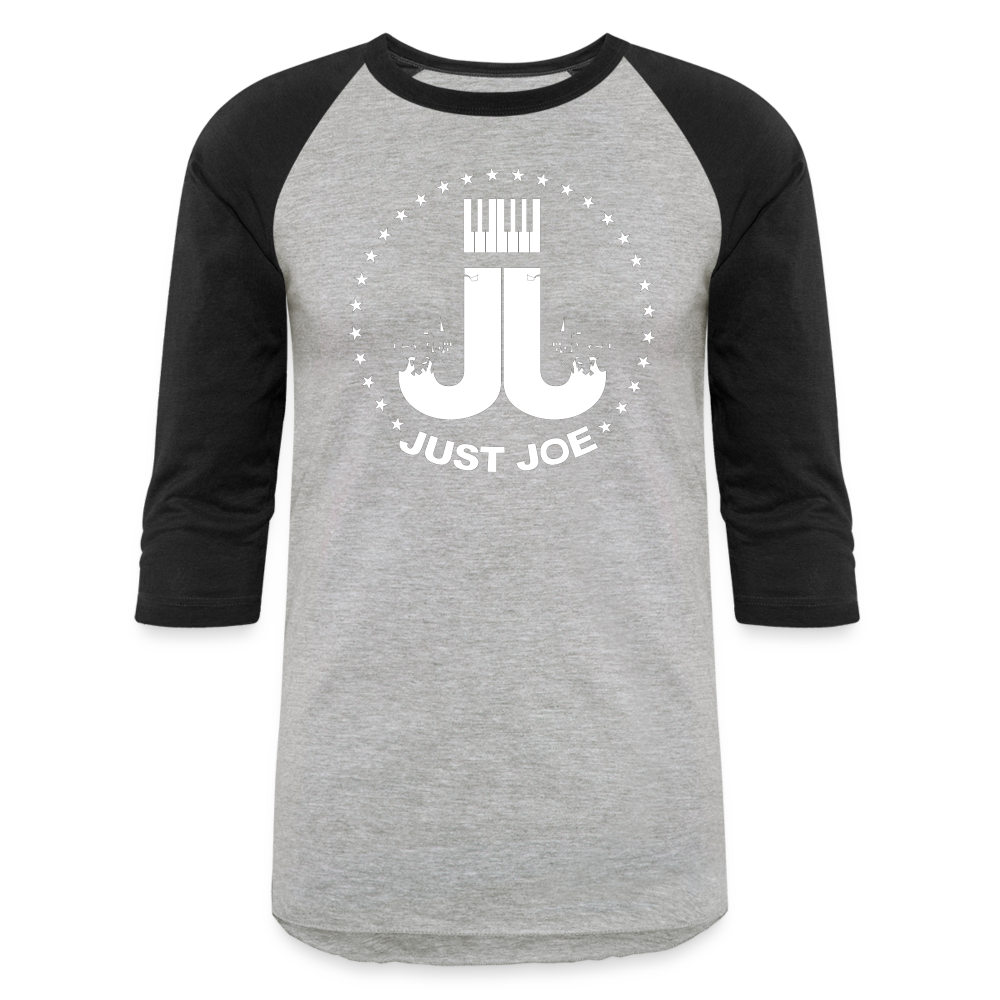 Just Joe Baseball T-Shirt (White Logo) - heather gray/black