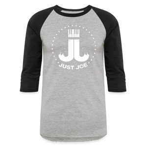 Just Joe Baseball T-Shirt (White Logo) - heather gray/black