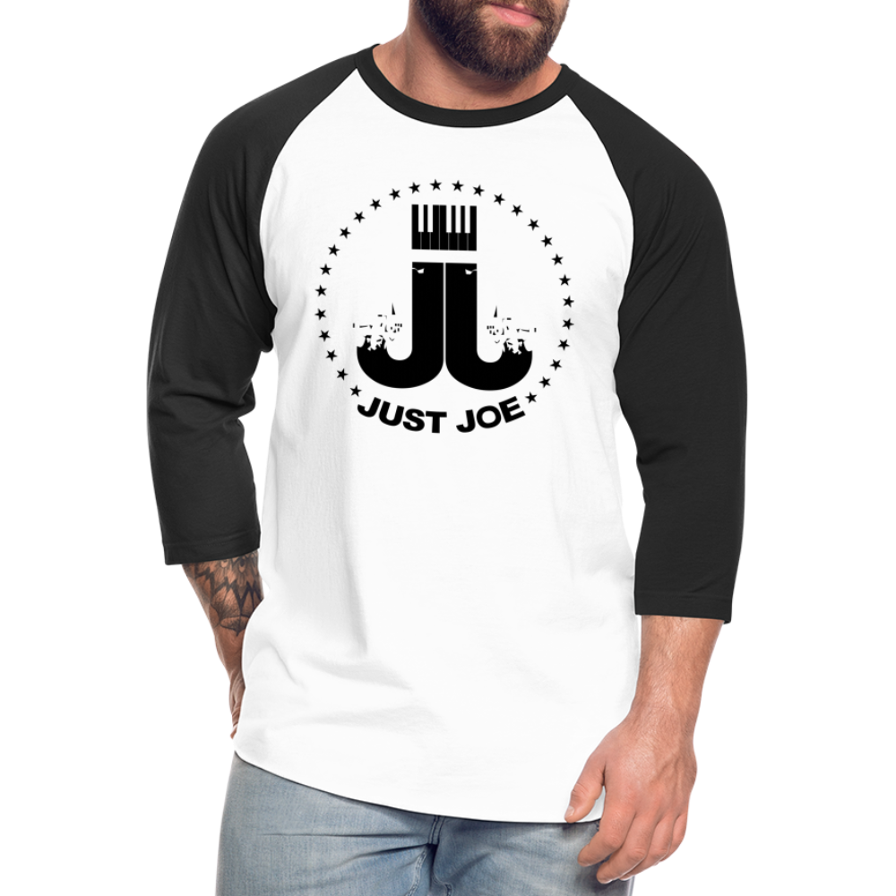 Just Joe Baseball T-Shirt (Black Logo) - white/black