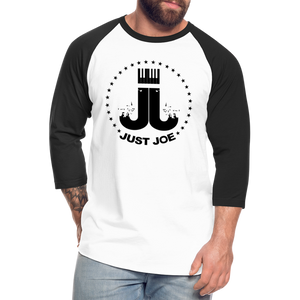 Just Joe Baseball T-Shirt (Black Logo) - white/black