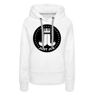 Just Joe Women’s Premium Hoodie - white