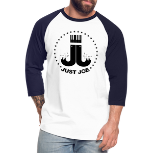 Just Joe Baseball T-Shirt (Black Logo) - white/navy