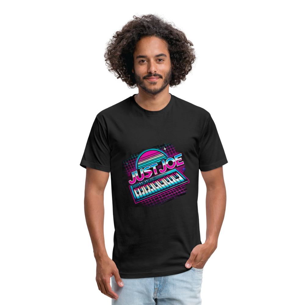 Just Joe Retro (Fitted Cotton/Poly T-Shirt by Next Level) - black