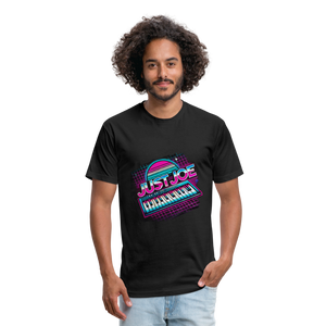 Just Joe Retro (Fitted Cotton/Poly T-Shirt by Next Level) - black