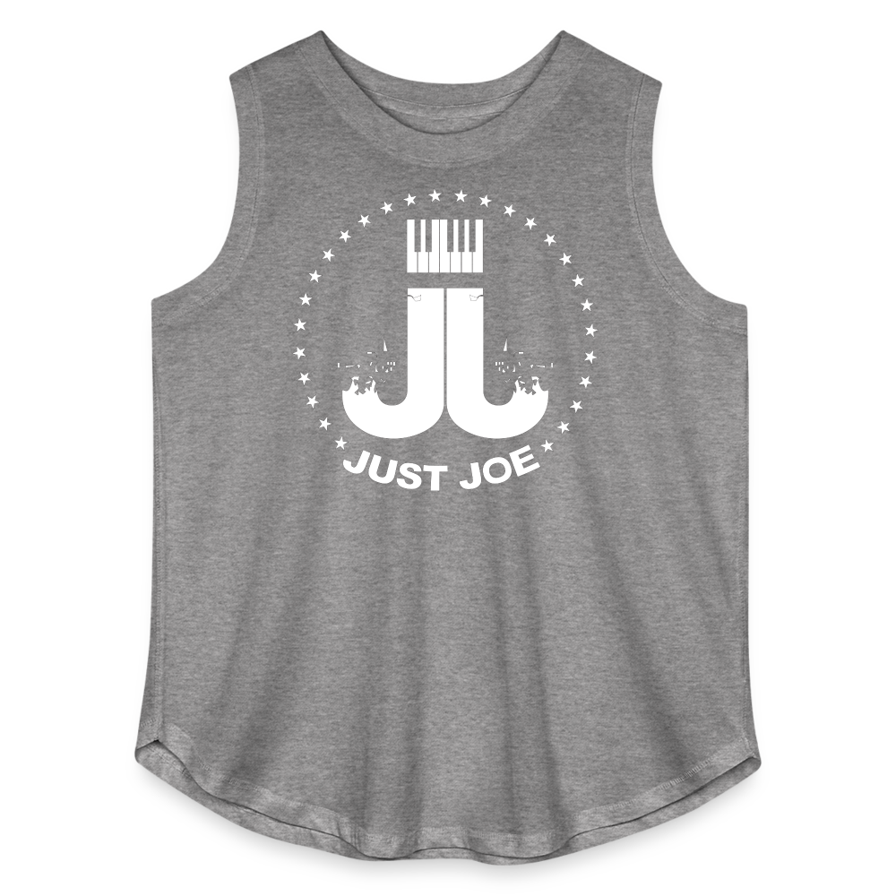 Women's Curvy Relaxed Tank Top - granite heather 