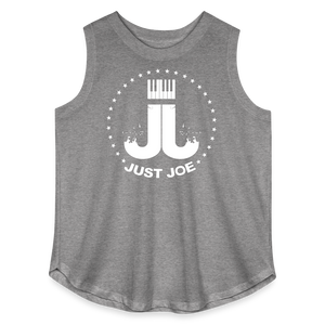 Women's Curvy Relaxed Tank Top - granite heather 
