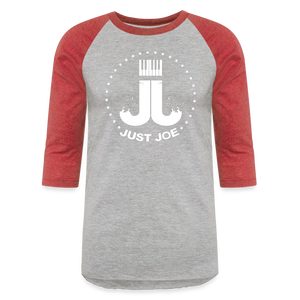 Just Joe Baseball T-Shirt (White Logo) - heather gray/red