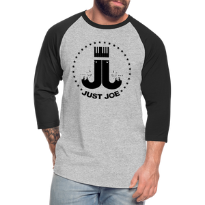 Just Joe Baseball T-Shirt (Black Logo) - heather gray/black