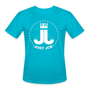 Just Joe Men’s Moisture Wicking Performance T-Shirt - turquoise