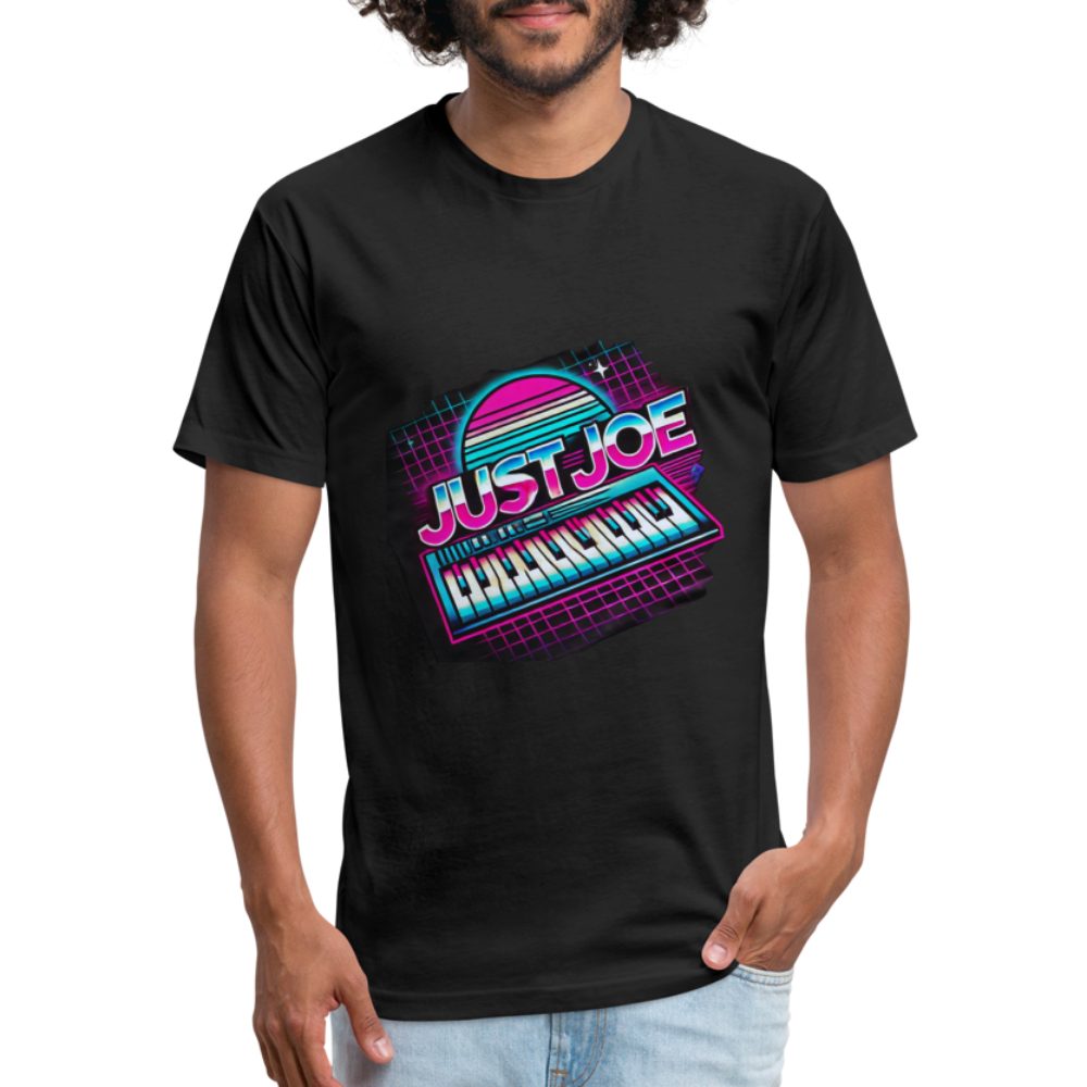 Just Joe Retro (Fitted Cotton/Poly T-Shirt by Next Level) - black