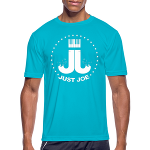 Just Joe Men’s Moisture Wicking Performance T-Shirt - turquoise