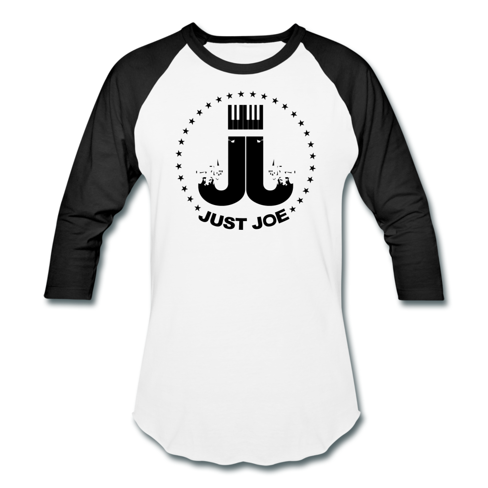 Just Joe Baseball T-Shirt (Black Logo) - white/black