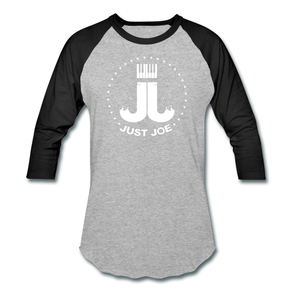 Just Joe Baseball T-Shirt (White Logo) - heather gray/black