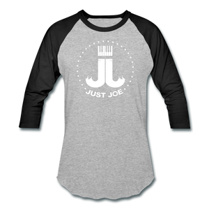 Just Joe Baseball T-Shirt (White Logo) - heather gray/black