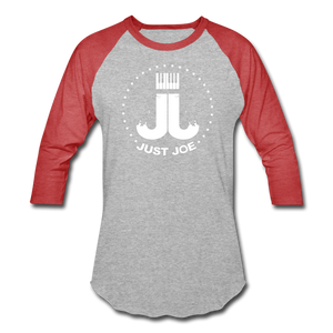 Just Joe Baseball T-Shirt (White Logo) - heather gray/red