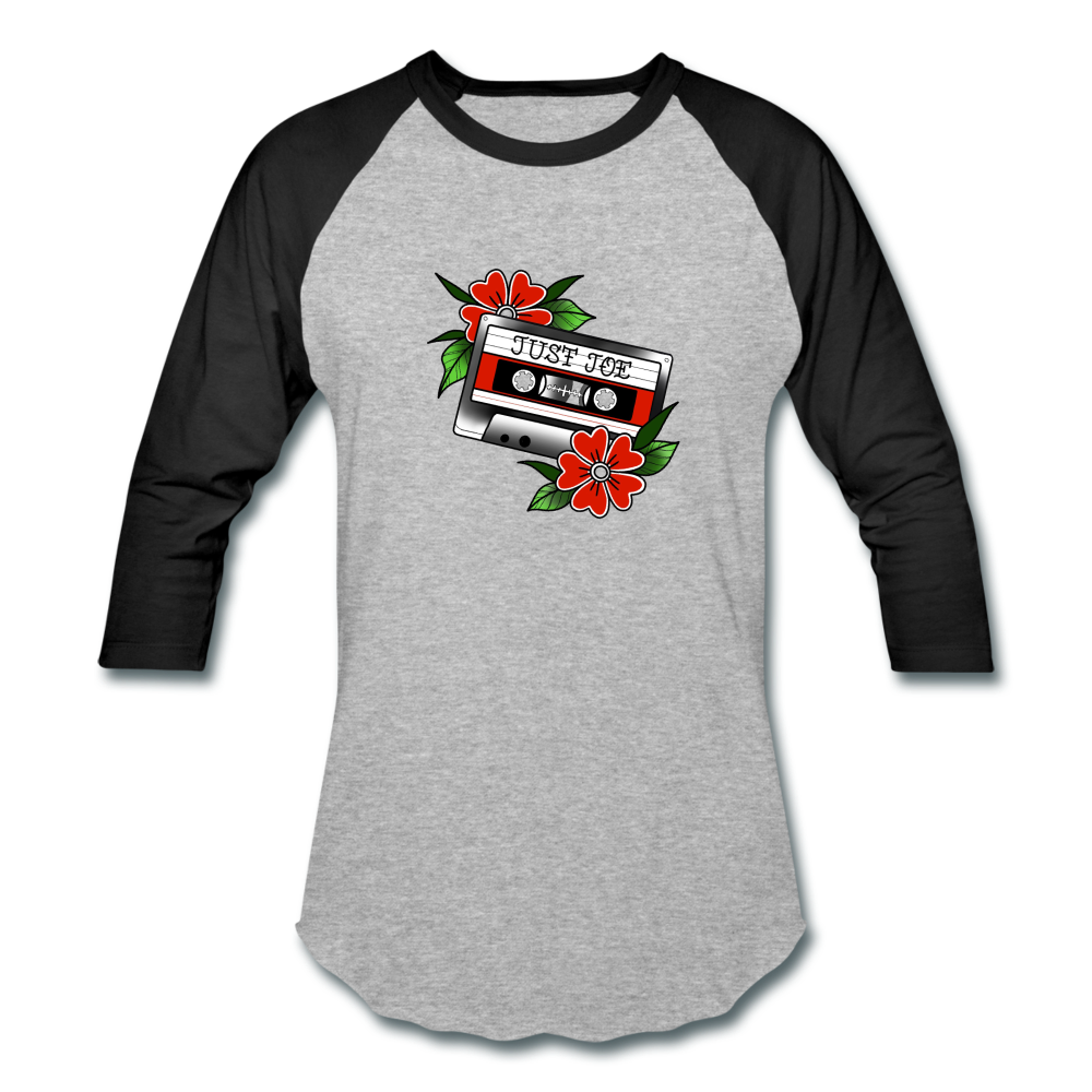Just Joe Baseball T-Shirt (Tape Logo) - heather gray/black