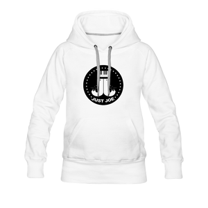 Just Joe Women’s Premium Hoodie - white