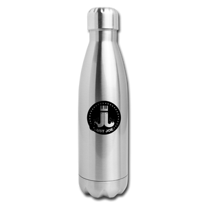 Insulated Stainless Steel Water Bottle - silver