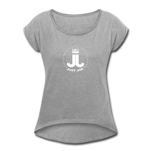 Just Joe Women's Roll Cuff T-Shirt - heather gray