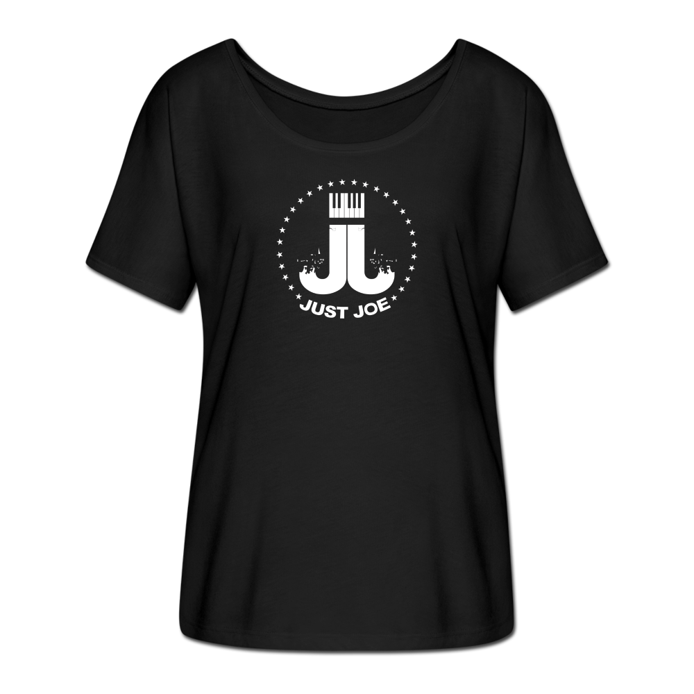 Just Joe Women’s Flowy T-Shirt - black