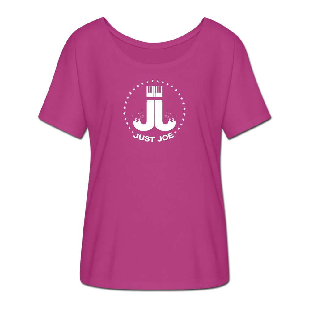 Just Joe Women’s Flowy T-Shirt - dark pink