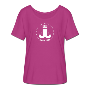 Just Joe Women’s Flowy T-Shirt - dark pink