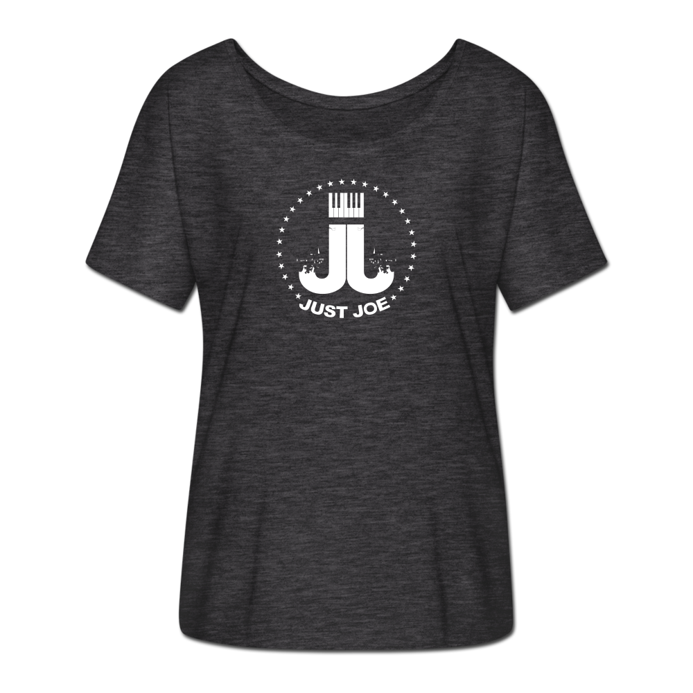 Just Joe Women’s Flowy T-Shirt - charcoal gray