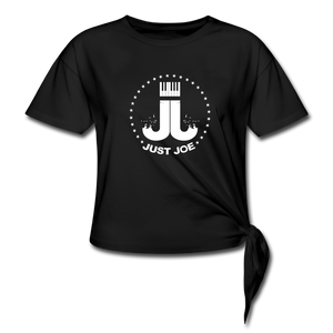 Just Joe Women's Knotted T-Shirt - black