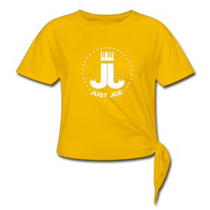 Just Joe Women's Knotted T-Shirt - sun yellow