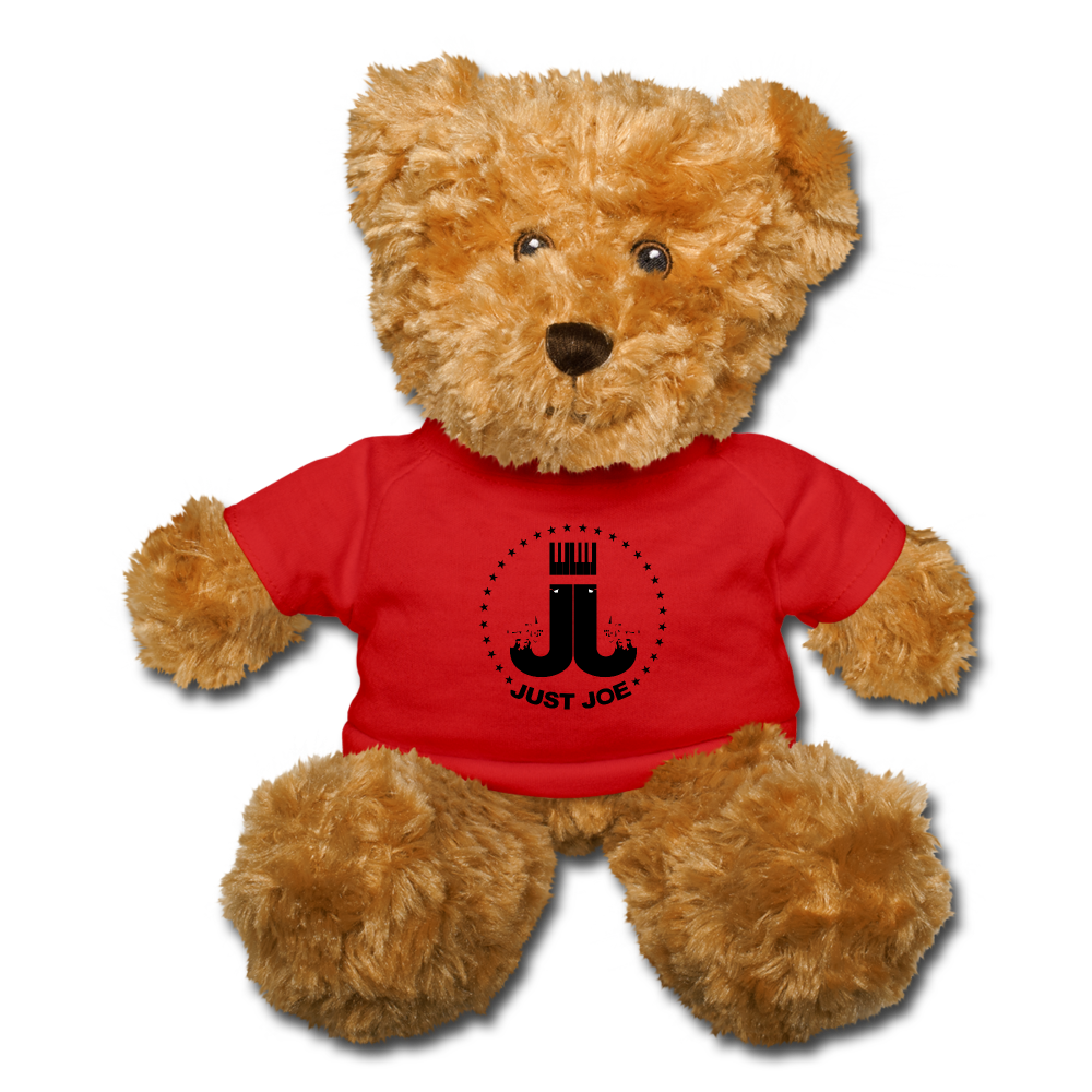Just Joe Teddy Bear - red