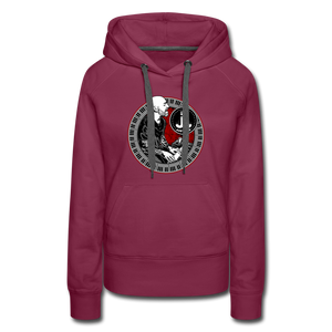 Just Joe Women’s Premium Tour Hoodie - burgundy