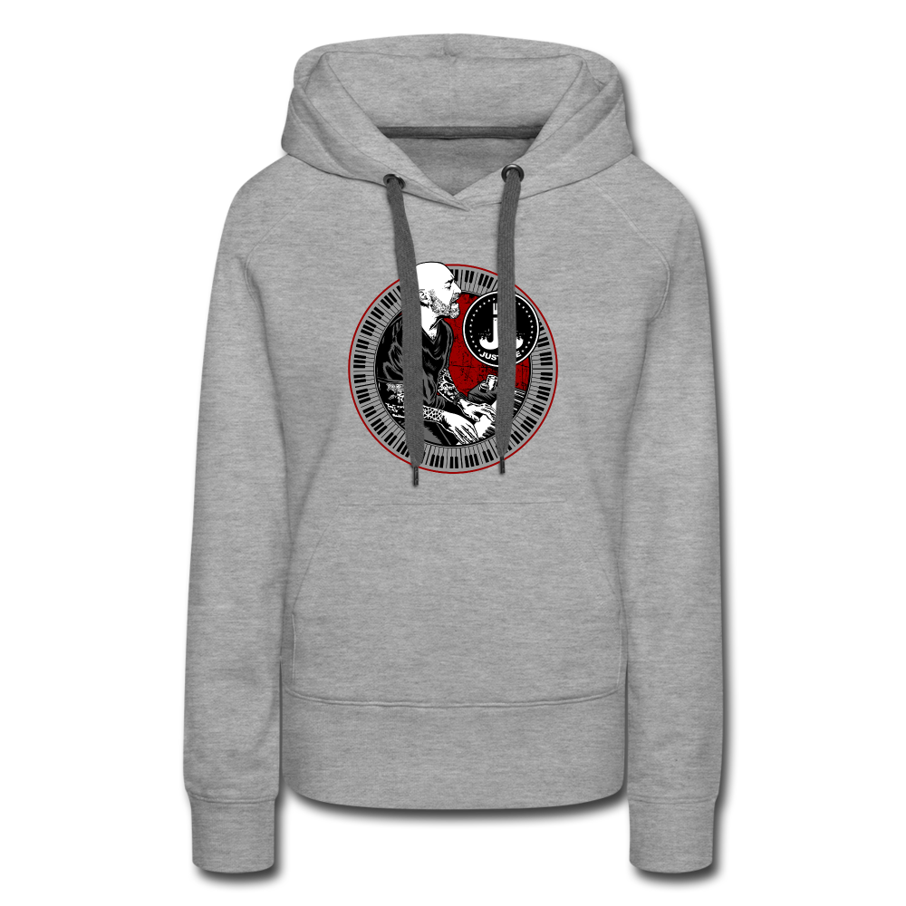 Just Joe Women’s Premium Tour Hoodie - heather grey