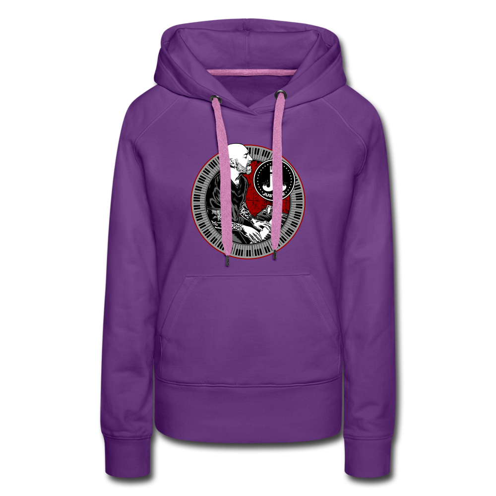 Just Joe Women’s Premium Tour Hoodie - purple